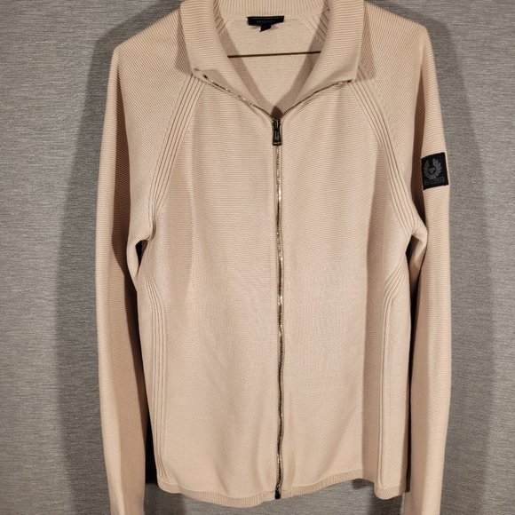 Belstaff Other - Belstaff Cream colored Zip-front Sweater, Size L